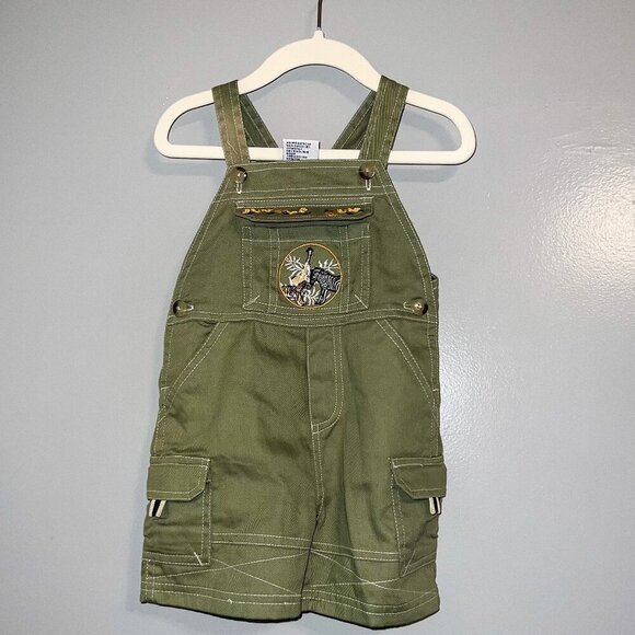 Other - Unisex Olive Green Jungle Run Overall Bibs Size 18 Months